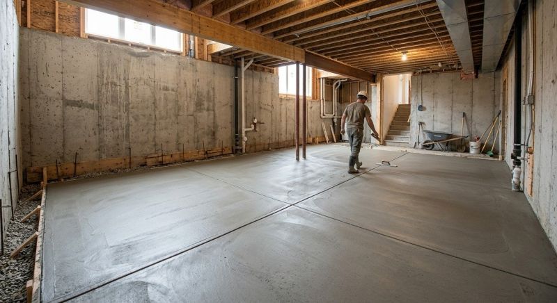 Basement Concrete Installation in Dade City, FL