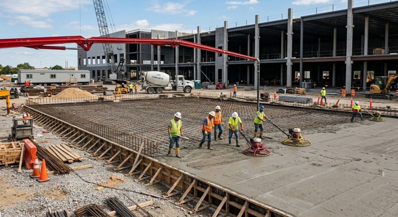 Commercial Slab Installation in Brooksville, FL
